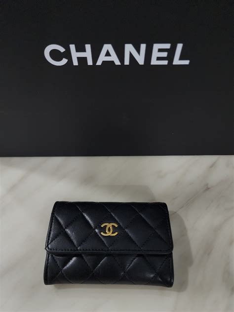 chanel gabrielle card holder|genuine chanel wallet.